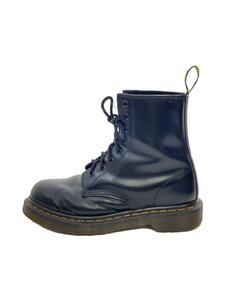 Dr.Martens◆レースアップブーツ/US7/ブラック/黒/8ホール/イエローステッチ/靴/シューズ/デザイナーズ