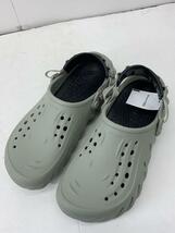 crocs◆サンダル/US9/GRY/echo clog_画像2