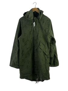 MILITARY◆モッズコート/S/コットン/KHK/カモフラ/mn-ju3203