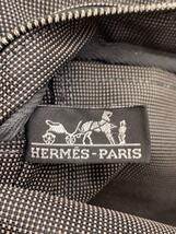 HERMES◆エールラインPM/トートバッグ/グレー_画像5