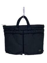 PORTER◆TANKER/HELMETBAG◆ヘルメットバッグ/ブリーフケース/-/BLK/無地_画像1