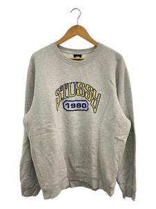 STUSSY◆スウェット/L/コットン/GRY/118369