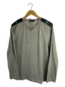 BLACK LABEL CRESTBRIDGE◆長袖Tシャツ/L/コットン/GRY