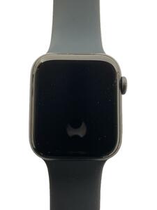 Apple◆スマートウォッチ/Apple Watch Series 4 44mm GPSモデル/デジタル/ラバー/BLK/N