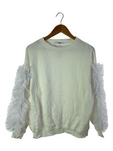 SNIDEL* frill chu-ru design sweat pull over /one/ cotton /WHT/SWCT241172