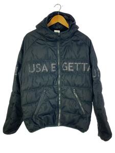 UEG◆mesh down jacket/ダウンジャケット/M/-/BLK/小穴/毛羽立ち