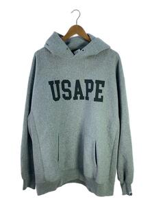 A Elegantes SAPEur◆USAPE/パーカー/XXL/コットン/GRY/プリント