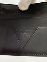 LOUIS VUITTON◆ポルト・フォイユ・スレンダーXS_Vライン_NVY/PVC/グレー/無地/メンズ_画像3