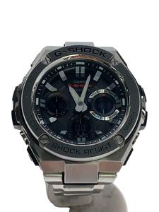 CASIO* solar wristwatch *G-SHOCK/ Digi-Ana / stainless steel /SLV/SLV/SS