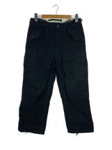 nanamica◆カーゴパンツ/22AW/Cargo Pants/リップストップ/32/コットン/ブラック/SUCS004_画像1