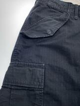 nanamica◆カーゴパンツ/22AW/Cargo Pants/リップストップ/32/コットン/ブラック/SUCS004_画像6