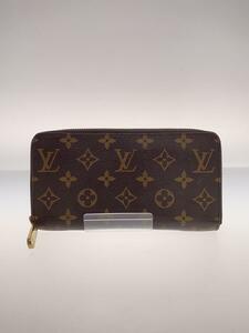 LOUIS VUITTON◆2)ジッピー・ウォレット_モノグラム・キャンバス_BRW_ブラウン/PVC/BRW/レディース