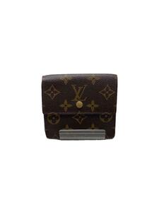 LOUIS VUITTON◆ポルト・モネ・ビエ・カルト・クレディ_モノグラム・キャンバス_BRW/PVC/BRW/レディース