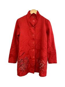 Desigual◆ABRIG_MYDIDAT REP/コート/38/コットン/RED/65E29A0