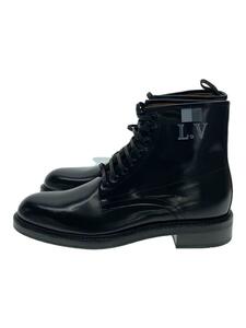 LOUIS VUITTON* boots /UK7/ black / leather / Louis Vuitton 