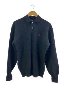 POLO RALPH LAUREN◆ポロシャツ/L/ウール/GRY