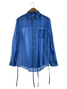 SOSHIOTSUKI◆2023SS THE KIMONO BREASTED SHIRT/46/コットン/BLU/S23SS01SH-B