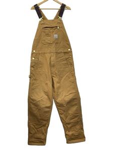 Carhartt◆カーハート/オーバーオール/34/コットン/キャメル