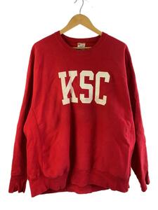 Champion◆スウェット/XL/コットン/RED