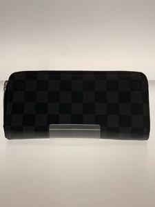 LOUIS VUITTON◆ジッピー・ウォレット・ヴェルティカル_ダミエ・グラフィット_BLK/PVC/BLK/メンズ