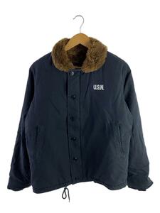 NAVY DEPARTMENT◆デッキジャケット/L/コットン/NVY/無地/NXsx15122/タバコ臭有