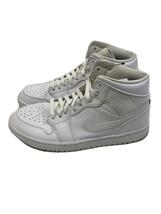 NIKE◆AIR JORDAN 1 MID_エア ジョーダン 1 ミッド/26cm/WHT_画像1