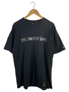 STUSSY◆THE CHOISE IS YOURS/Tシャツ/L/コットン/BLK/プリント