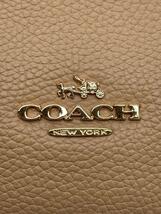 COACH◆ショルダーバッグ/レザー/BEG_画像5