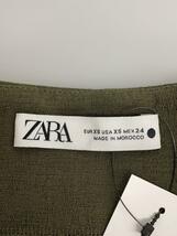 ZARA◆ノースリーブワンピース/XS/ポリエステル/KHK_画像3