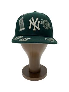 NEW ERA◆59FIFTY New York Yankees Allover/キャップ/7 1/4/ポリエステル/GRN