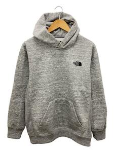 THE NORTH FACE◆BACK SQUARE LOGO HOODIE_バック スクエア ロゴ フーディ/XL/ポリエステル/GRY