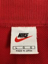 NIKE◆90s/銀タグ/ジャージ/L/ポリエステル/RED/無地/ナイキ//_画像3