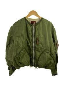 90s/dezert/ flight jacket /M/ nylon /KHK//