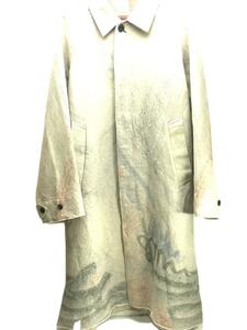 YOKE◆22SS/JACQUARD BAL COLLAR COAT/コート/2/コットン/クリーム/yk22ss0309c//