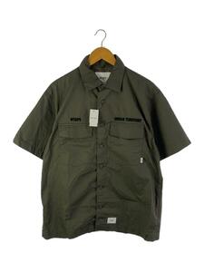 WTAPS◆半袖シャツ/2/コットン/KHK/221brdt-shm06//