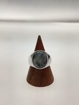 TOMWOOD◆OVAL LARVIKITE RING/オーバルラルビカイトリング/SV925/13号/SLV/メンズ//_画像1