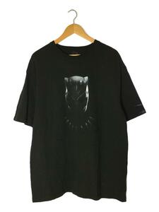 APPLEBUM◆BLACK PANTHER/WAKANDA FOREVER/Tシャツ/XXL/コットン/BLK//