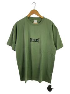 EVERLAST◆Tシャツ/XL/コットン/GRN/01183147/刺繍/半袖Tシャツ//