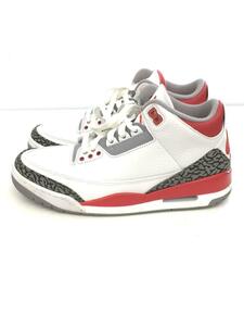 NIKE◆AIR JORDAN 3 RETRO OG_エアジョーダン 3 レトロ OG/25.5cm/WHT//