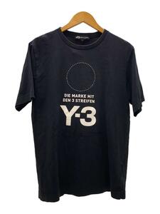 Y-3◆Tシャツ/S/コットン/BLK/無地/DP0477//