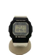 CASIO◆ソーラー腕時計_G-SHOCK/デジタル/ラバー/BLK/WHT//_画像1