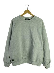 X-LARGE◆MILITARY RAGLAN CREWNECK SWEATSHIRT/スウェット/L/コットン/GRY///