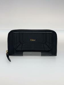 Chloe◆長財布/レザー/BLK/レディース