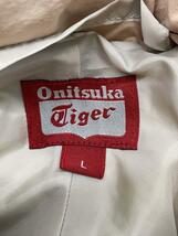 Onitsuka Tiger◆ダウンジャケット/L/ナイロン/BEG/無地/OKJ259_画像3
