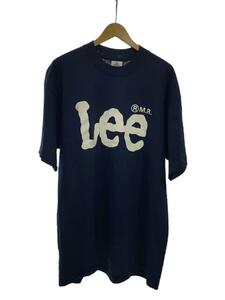 Lee◆90s/シングルステッチ/Tシャツ/XL/コットン/NVY/ロゴプリント/MADE IN USA//