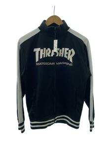 THRASHER◆トラックジャケット/ジャージ/M/ポリエステル/BLK//