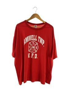 RUSSELL ATHLETIC◆Tシャツ/XXL/コットン/レッド/80s/90s/AMWELL TWP/USA製//