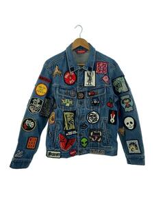 Supreme◆18SS/Patches Denim Trucker Jacket/Gジャン/S/コットン/インディゴ