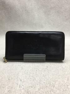 LOEWE◆長財布/レザー/BLK/無地/メンズ//