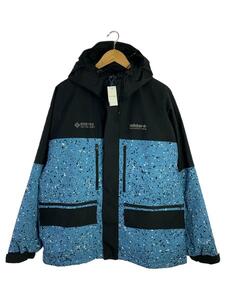 adidas◆ADV WINTER JKT/ジャケット/XL/ポリエステル/ブルー/総柄/HK5019